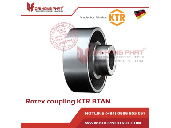 ROTEX BTAN jaw coupling with brake drum