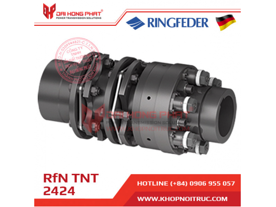 Ringfeder Backlash-free Safety Couplings Type TNT 2424