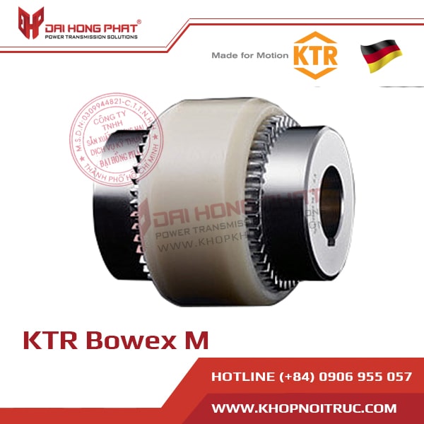 Khớp nối răng vỏ nhựa Bowex M