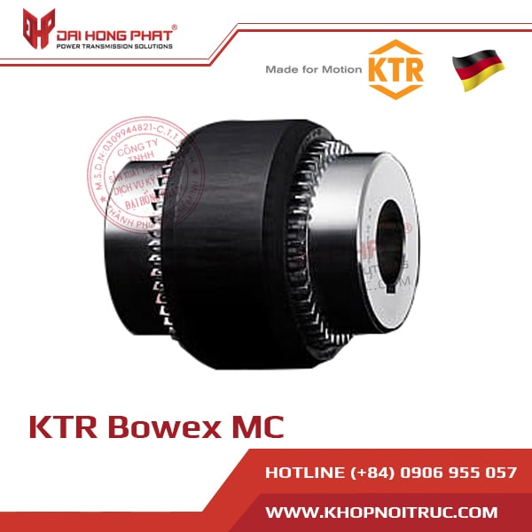 Khớp nối răng vỏ nhựa Bowex MC