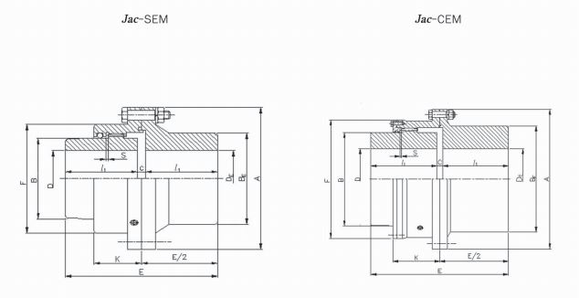 Khớp nối răng vỏ thép SEM - CEM Jac Coupling Hàn Quốc