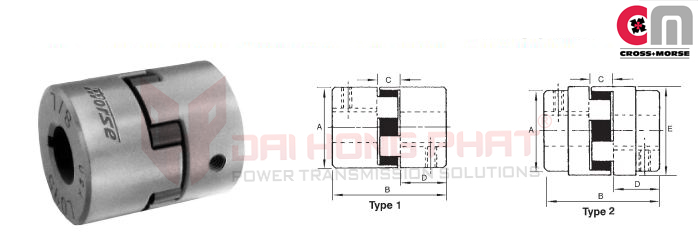 khớp nối vấu Cross Morse