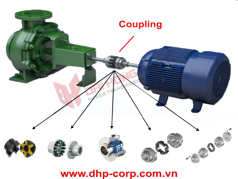 Khớp nối trục cho máy bơm và máy nén khí