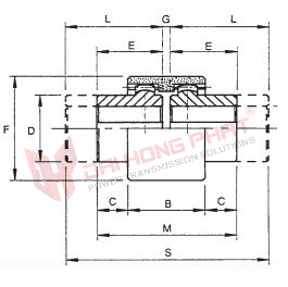 khớp nối răng GF cross morse