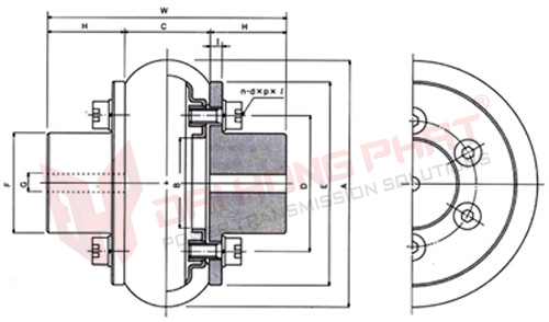 Khớp nối bánh xe cao su Jac Coupling