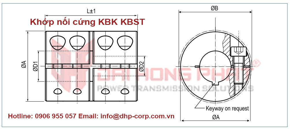 Khớp nối cứng Rigid Coupling KBK KBST Đại Hồng Phát