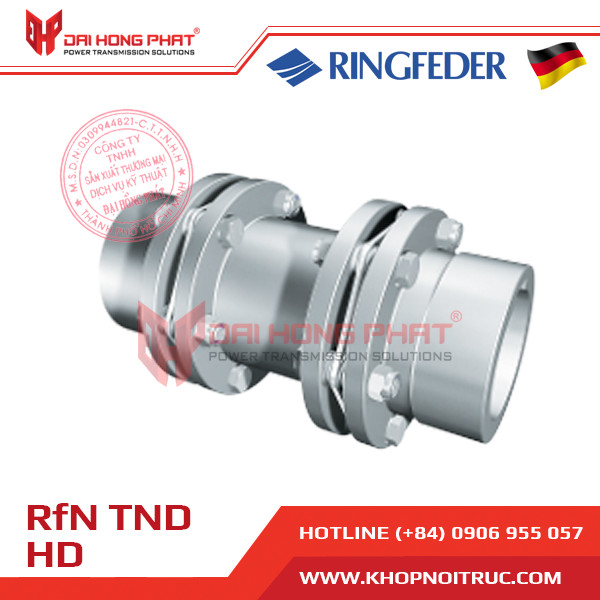 Khớp nối đĩa thép đàn hồi ringfeder TND