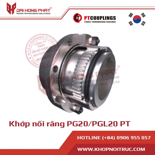 Khớp nối răng vỏ thép PT Coupling PG 20 PGL20