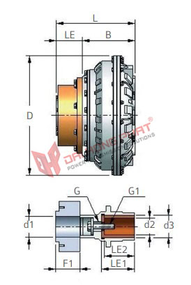 Khớp nối thủy lực Henfel HLE 