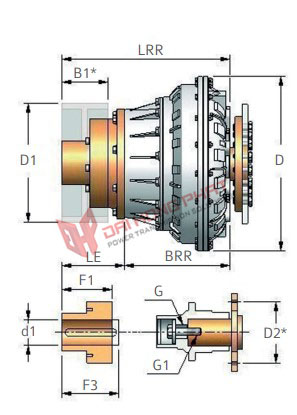 Khớp nối thủy lực Henfel HLF-RR