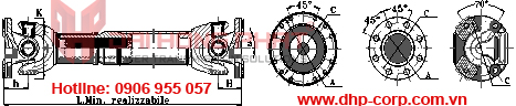 Khớp nối trục Cardan Italgiunti Italy - Universal Joint size 587.30