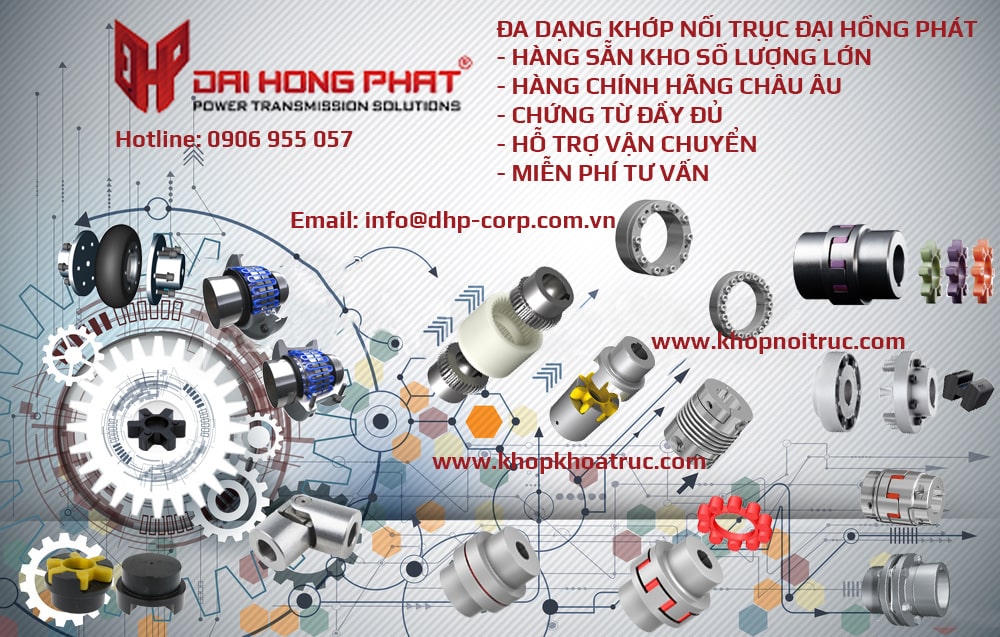 Khớp nối trục: khớp nối mềm và khớp nối cứng