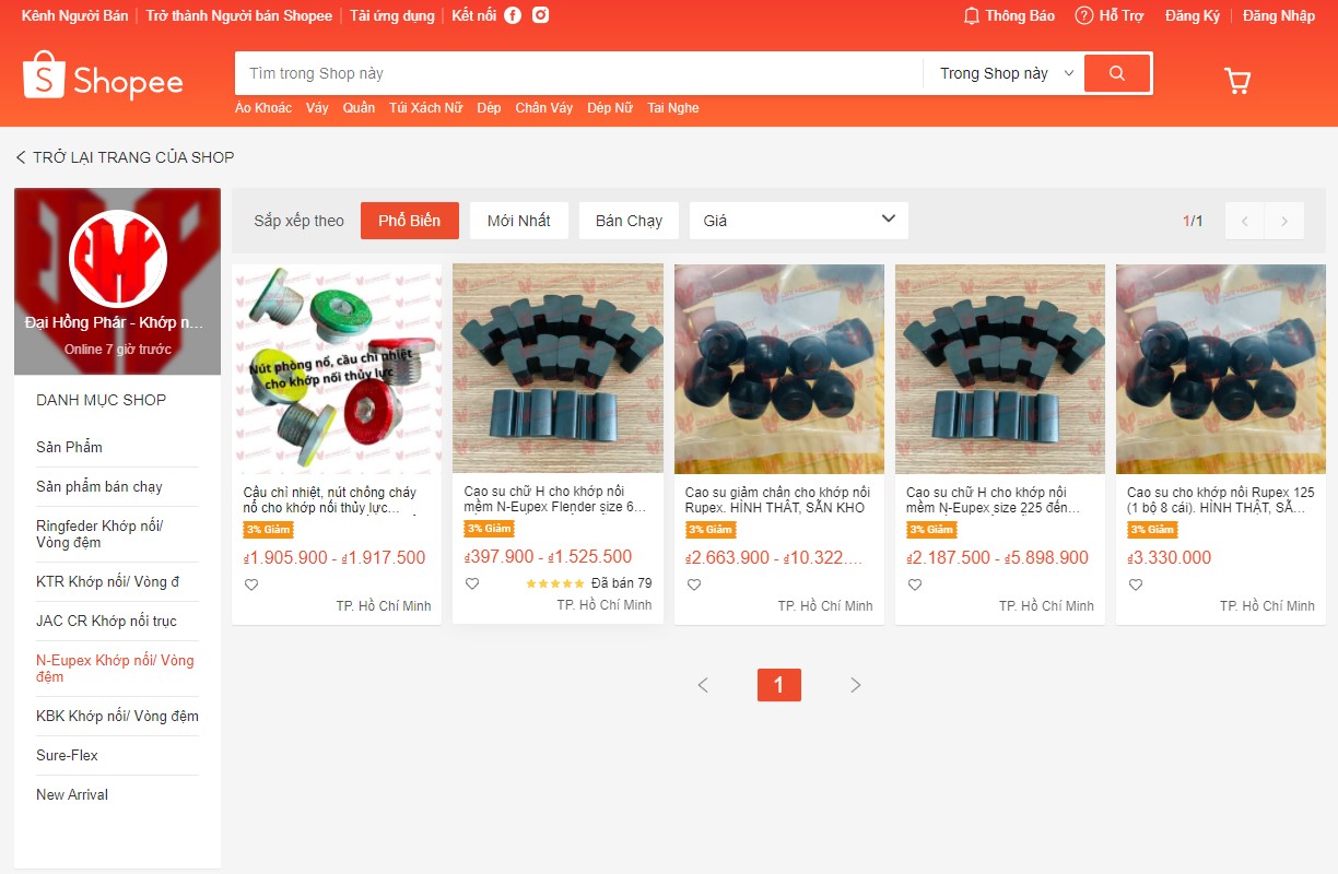 Khớp nối trục Đại Hồng Phát Shopee