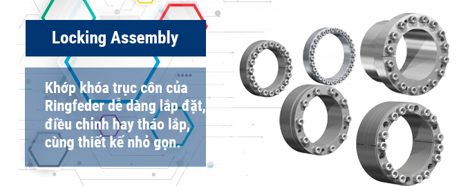 khớp khóa trục côn Ringfeder