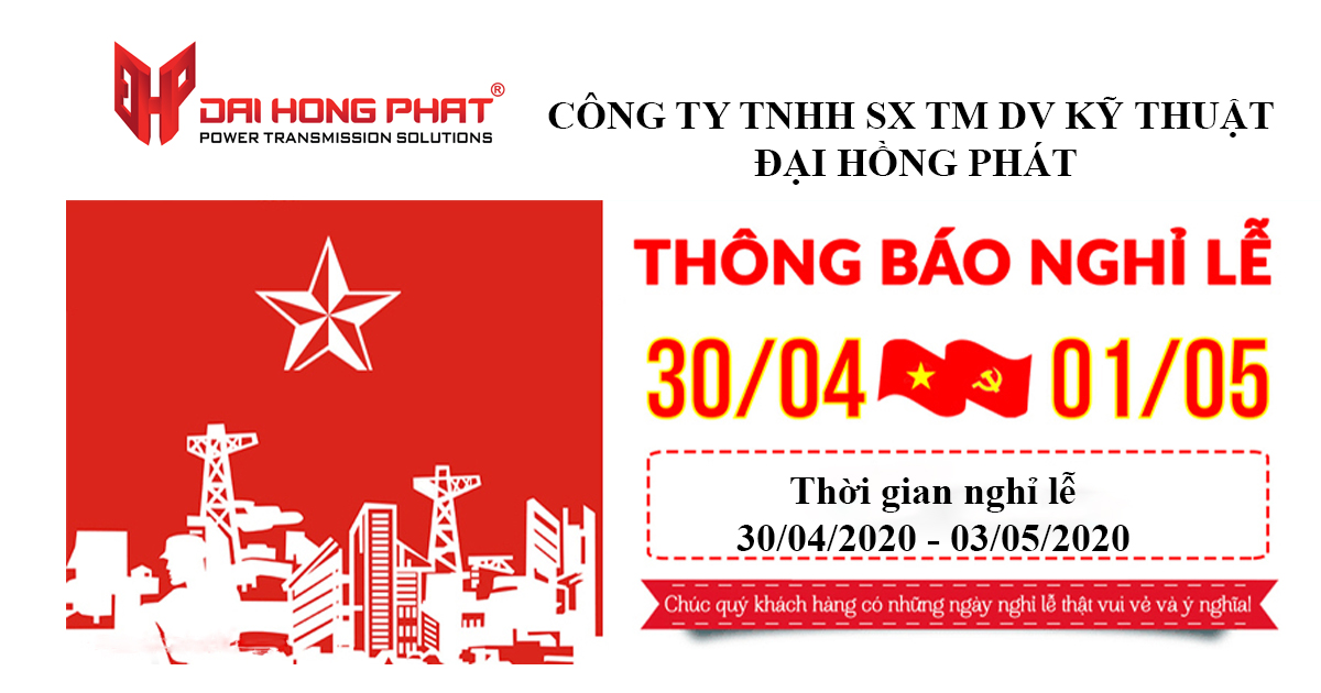 thông báo nghỉ lễ khớp nối trục đại hông phát