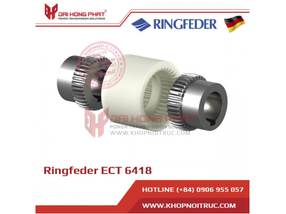 Khớp nối răng vỏ nhựa Ringfeder ECT 6418